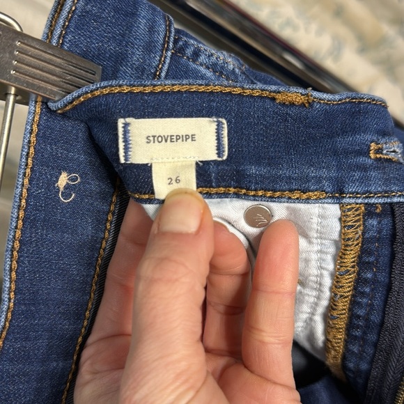 Madewell Mid-Rise Stovepipe Jeans Leaside Wash size 26 - Picture 5 of 5